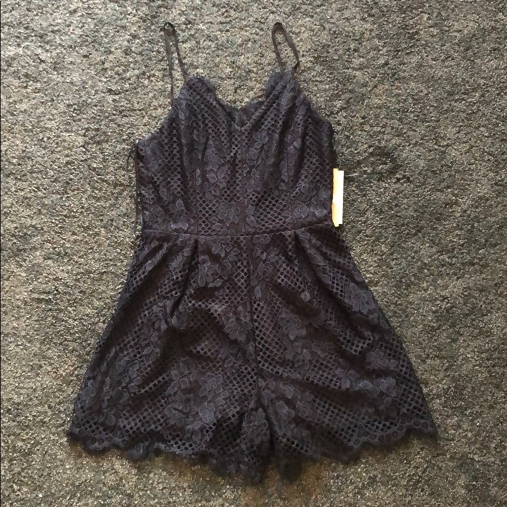 🆕 🖤GB JR’s/ Blk Eyelash Lace Romper 🖤
